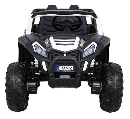Buggy UTV 2000M white kids electric ride-on car with remote control and LED lights