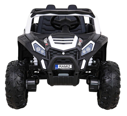 Buggy UTV 2000M white kids electric ride-on car with remote control and LED lights