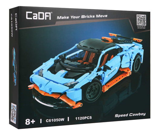 CaDA 1120 Wyścigówka Speed Cowboy zestaw klocków samochód sportowy dla dzieci 8+