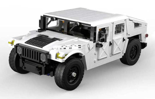 CaDA 1386el Humvee model klocków konstrukcyjnych pojazdu terenowego w skali 1:12 dla dzieci