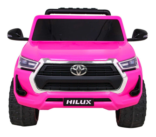 Różowy Toyota Hilux na akumulator dla dzieci z napędem 4x4 i pilotem zdalnego sterowania