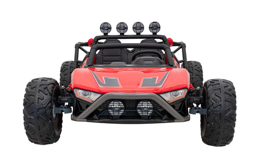 Auto Buggy Racing 5 czerwony elektryczny buggy dla dzieci z podwójnym napędem i pilotem zdalnego sterowania