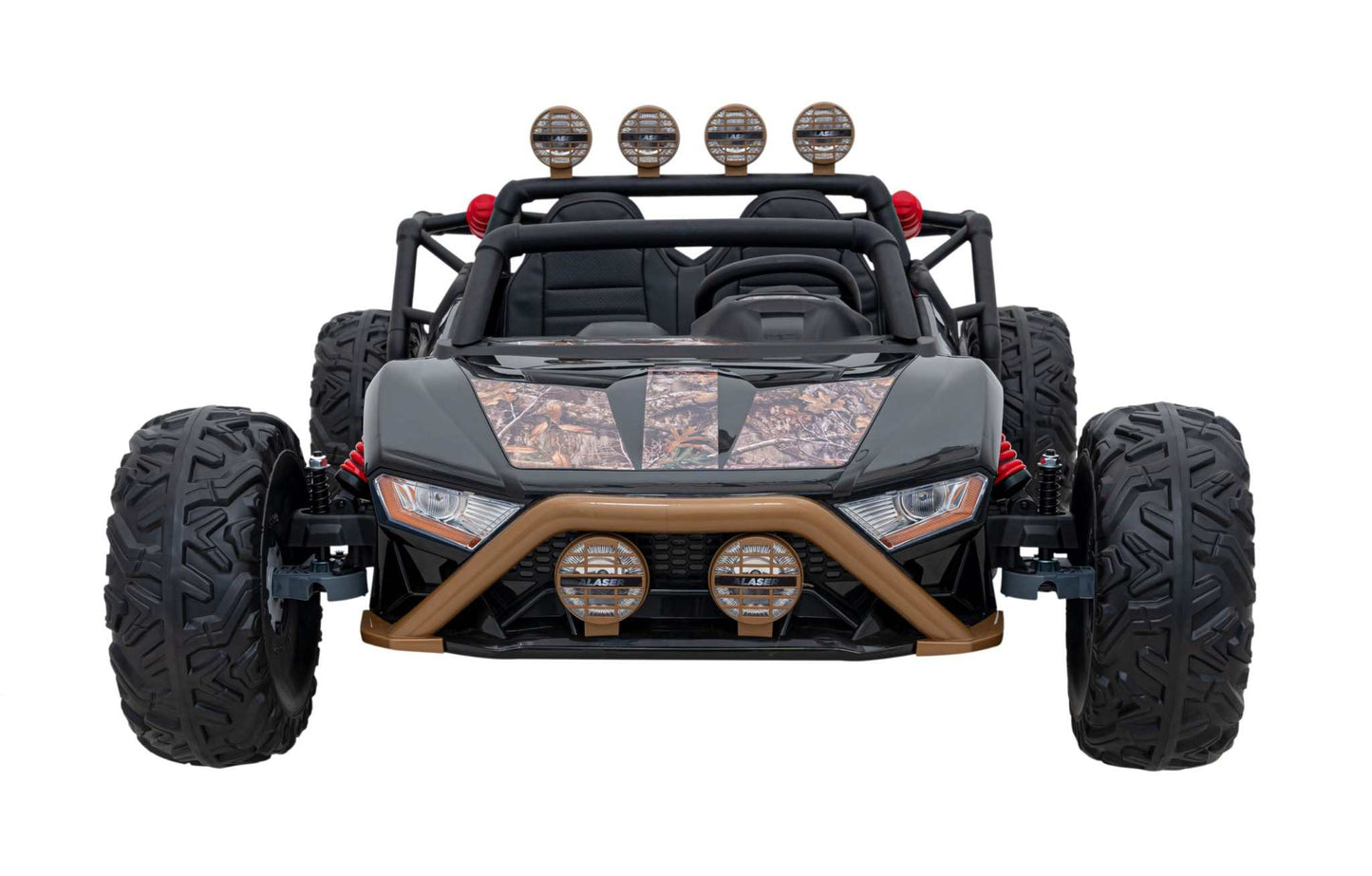 Buggy Racing 5 czarny elektryczny samochód na akumulator dla dzieci 24V z pilotem i LED-owymi światłami