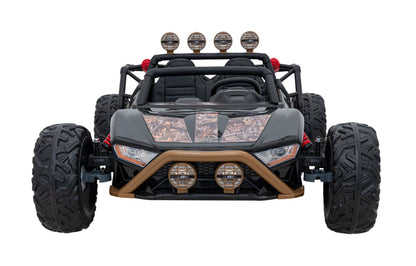 Buggy Racing 5 czarny elektryczny samochód na akumulator dla dzieci 24V z pilotem i LED-owymi światłami