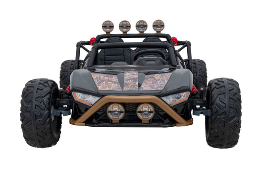 Buggy Racing 5 czarny elektryczny samochód na akumulator dla dzieci 24V z pilotem i LED-owymi światłami