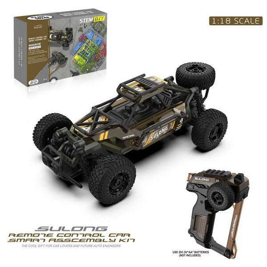 Zdalnie sterowany Crawler SULONG 1:18 dla dzieci z gumowymi oponami i pilotem 2,4 GHz do zabawy na różnych nawierzchniach
