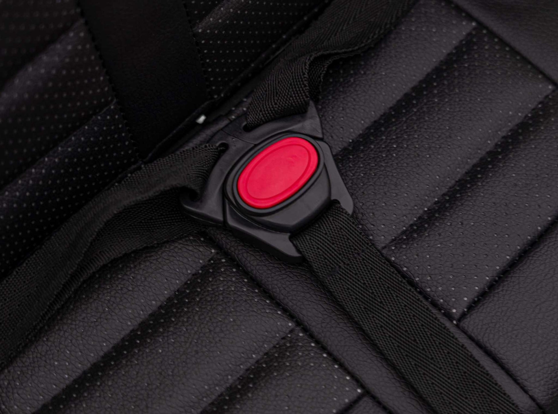Toyota FJ Cruiser kids toy car black seat belt close-up