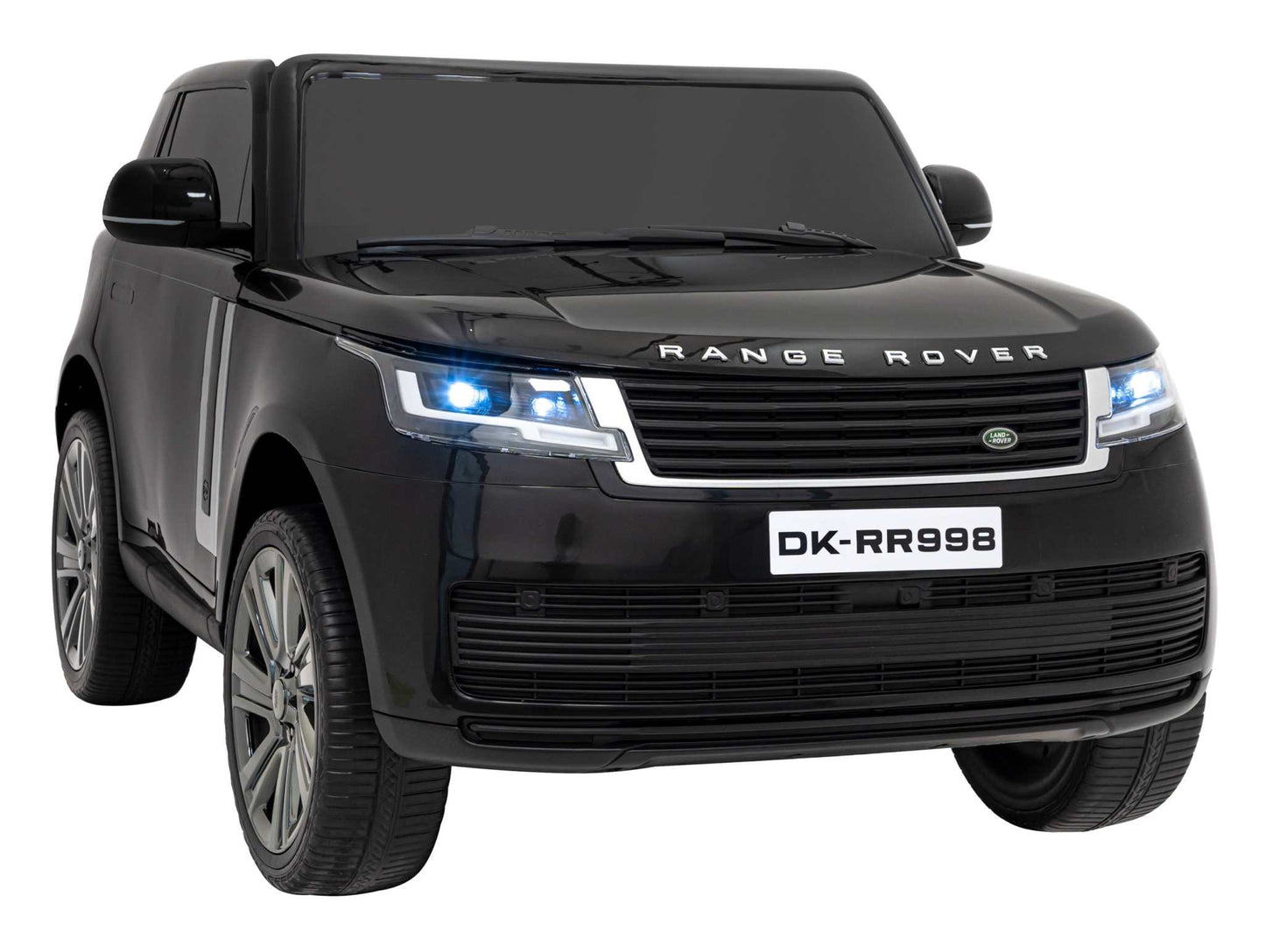 Czarny elektryczny pojazd zabawkowy Range Rover SUV dla dzieci z trzema prędkościami i LED-światłami