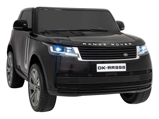 Czarny elektryczny pojazd zabawkowy Range Rover SUV dla dzieci z trzema prędkościami i LED-światłami