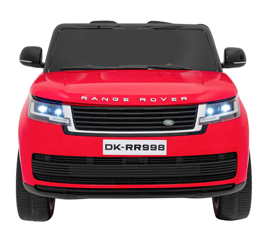 Red Range Rover SUV electric ride-on for kids with LED lights and remote control