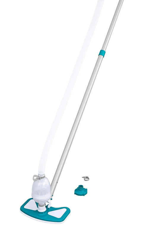 Odkurzacz do basenu Bestway AquaClean KIT z teleskopowym kijem i pojemnikiem wielokrotnego użytku do czyszczenia dna i powierzchni basenu