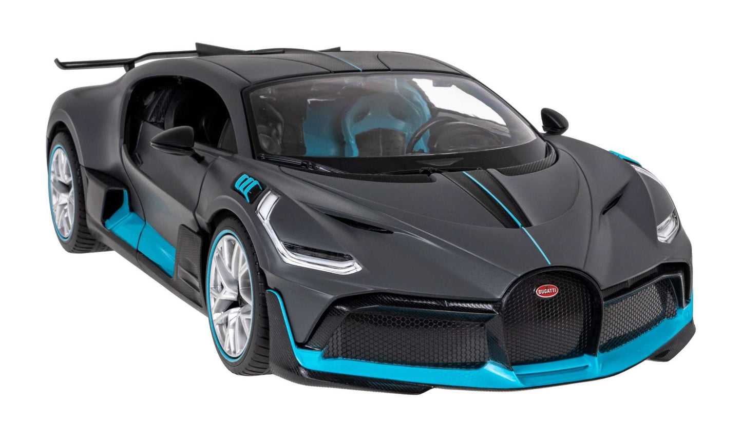 Bugatti Divo zdalnie sterowane auto 1:14 czarno-niebieskie model RC