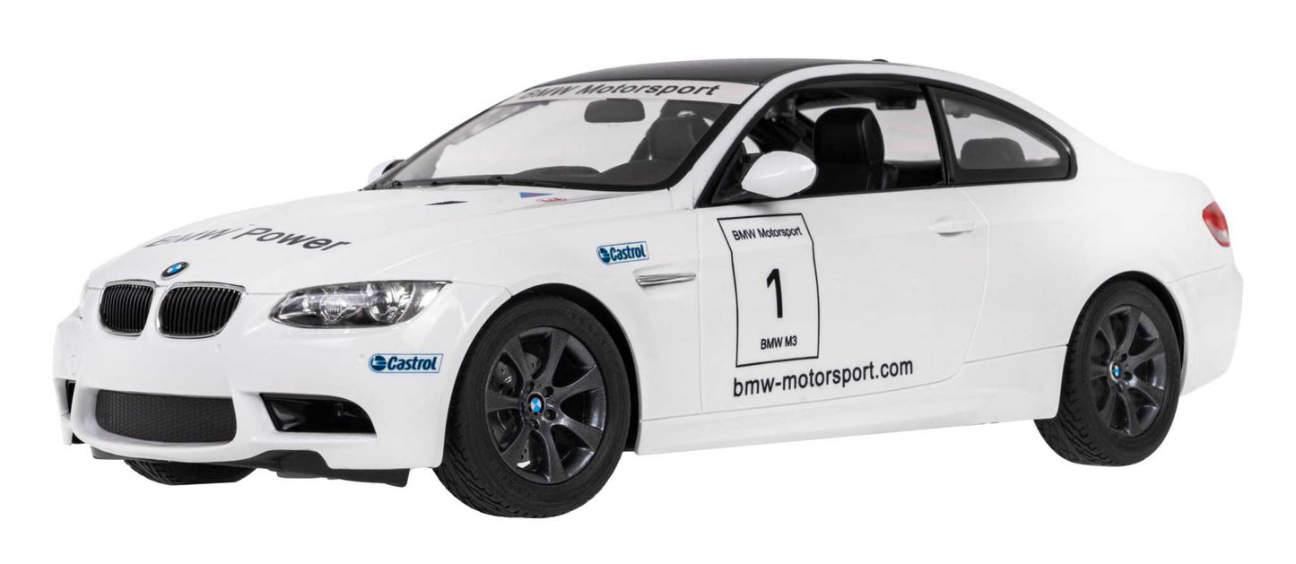 RASTAR BMW M3 zdalnie sterowane auto model sportowy biały skala 1:14 detaliczny precyzyjny design kolekcjonerski