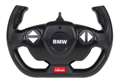 BMW X6 M RASTAR 1:14 remote control car steering wheel controller with BMW logo and control buttons