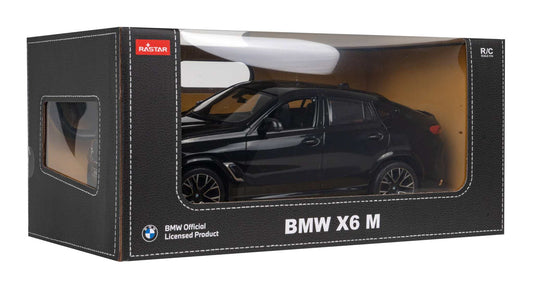 BMW X6 M 1:14 scale black remote-controlled model car by RASTAR in display box