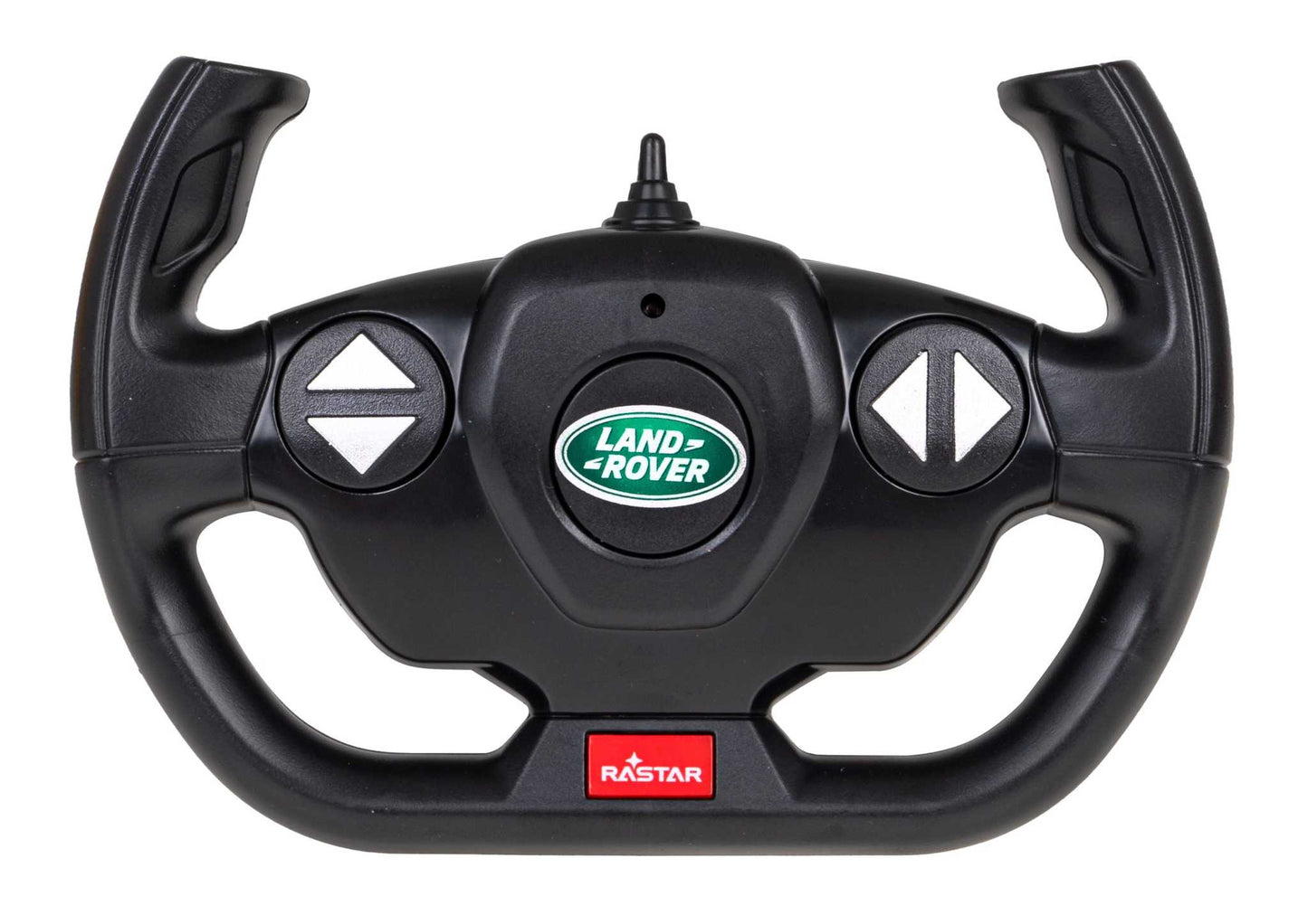 Land Rover Defender remote control steering wheel with Land Rover logo and RASTAR branding for RC car maneuvering