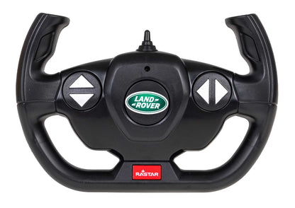 Land Rover Defender remote control steering wheel with Land Rover logo and RASTAR branding for RC car maneuvering