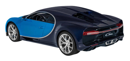 Bugatti Chiron zdalnie sterowany model RC 1:14 z pilotem i LED światłami, niebiesko-czarny