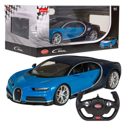 Bugatti Chiron zdalnie sterowany model RC 1:14 z efektem LED i pilotem 2,4 GHz do precyzyjnej jazdy