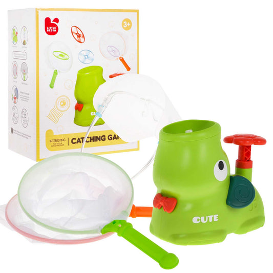 Gra zręcznościowa Słonik wyrzutnia dysków dla dzieci z siatkami i przyłbicą ochronną