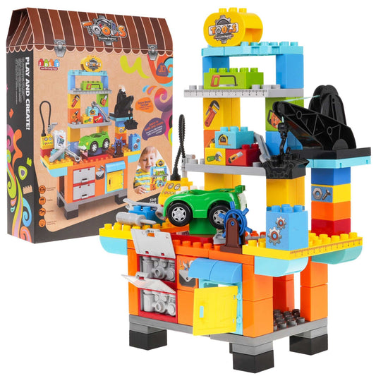 Mega Klocki Konstrukcyjne colorful construction toy workshop set for children 3 plus