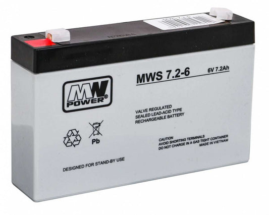 Akumulator Żelowy 6V 7,2Ah do dziecięcych pojazdów elektrycznych, żelowa i bezobsługowa bateria zestawów zabawek