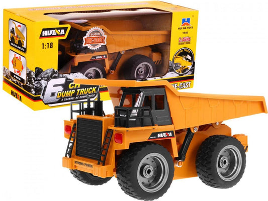 Autko RC Wywrotka metalowa kabina 1:18 z pilotem 2,4 GHz do zabawy