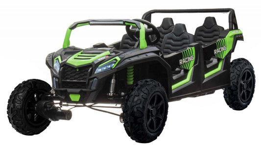 Zielony Buggy 4 osobowy UTV2000 Racing z baterią Li-Ion do rodzinnego off-roadu