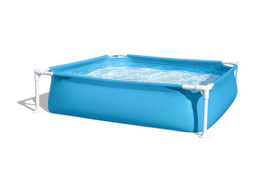 Bestway Basen Stelażowy dziecięcy 122x122x30,5 cm niebieski szybki montaż