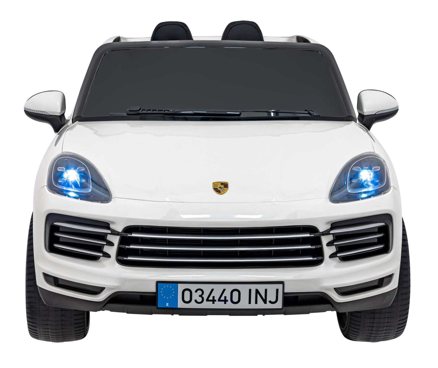 Porsche Cayenne S Na Akumulator biały dziecięcy SUV z pilotem i LED światłami