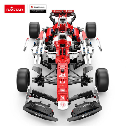 RASTAR Alfa Romeo F1 C42 1:8 scale detailed model with realistic cockpit and sponsor logos in red and white