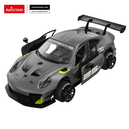 RC Porsche 911 GT2 RS Clubsport 25 RC car model with detailed design and openable doors in 1:18 scale