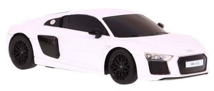 Zdalnie sterowane białe Audi R8 model 1:24 RASTAR z pilotem 2,4 GHz