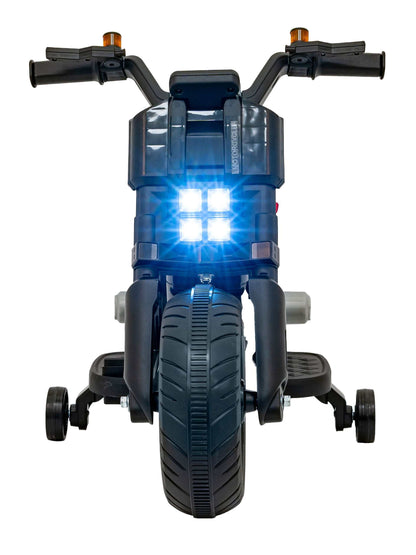 Future 88 Pojazd dziecięcy motorek czarny z 25W silnikiem i światłami LED