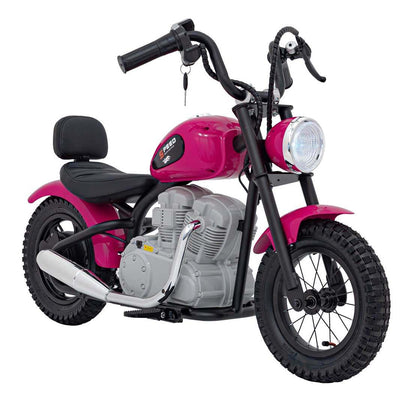 Pojazd Motor SPEED Power różowy elektryczny motor dla dzieci 250W 24V z komfortowym siedzeniem i LED światłami