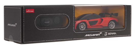 RASTAR McLaren Senna 1:24 zdalnie sterowany model wyścigowego samochodu w pomarańczowym kolorze w opakowaniu