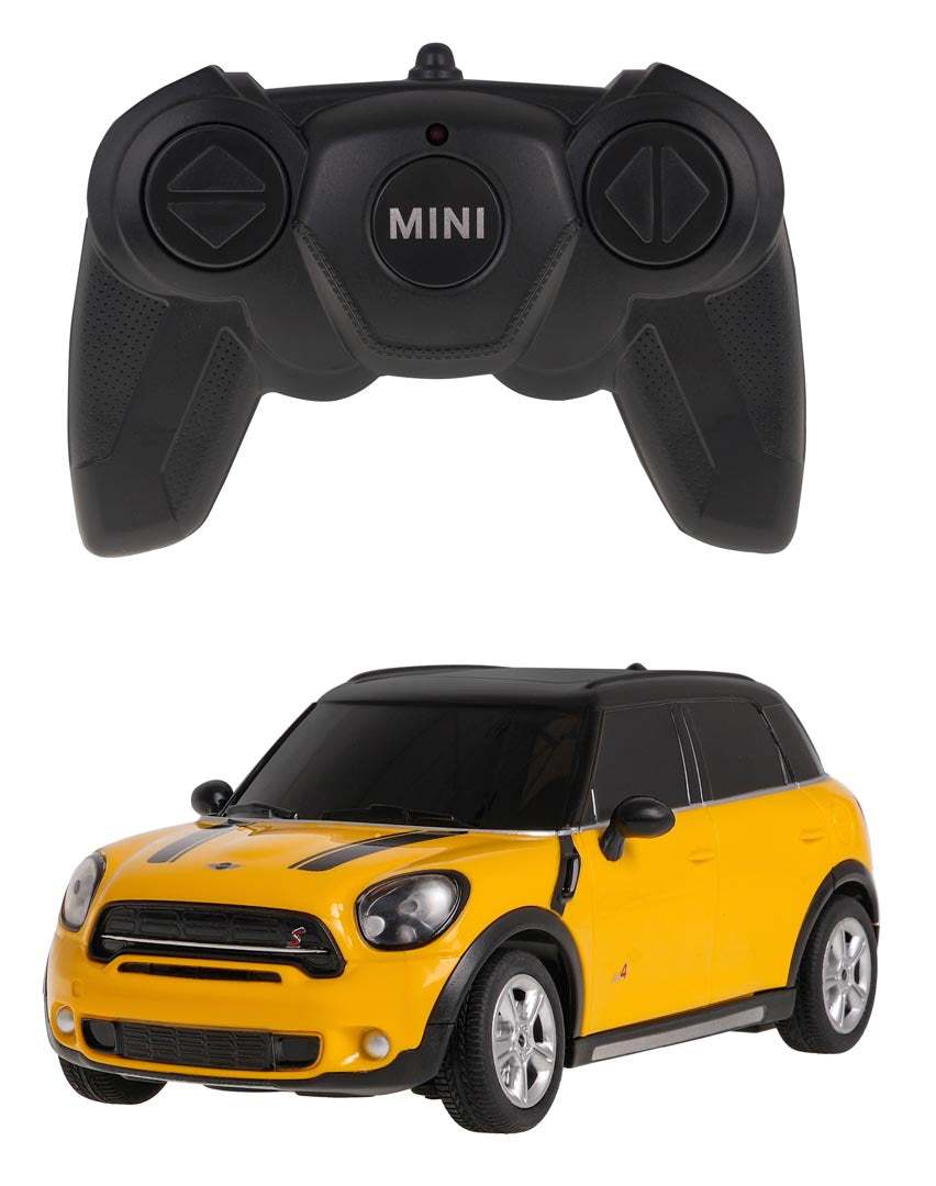 RASTAR zdalnie sterowany żółty Mini Countryman model 1:24 z pilotem joystickowym
