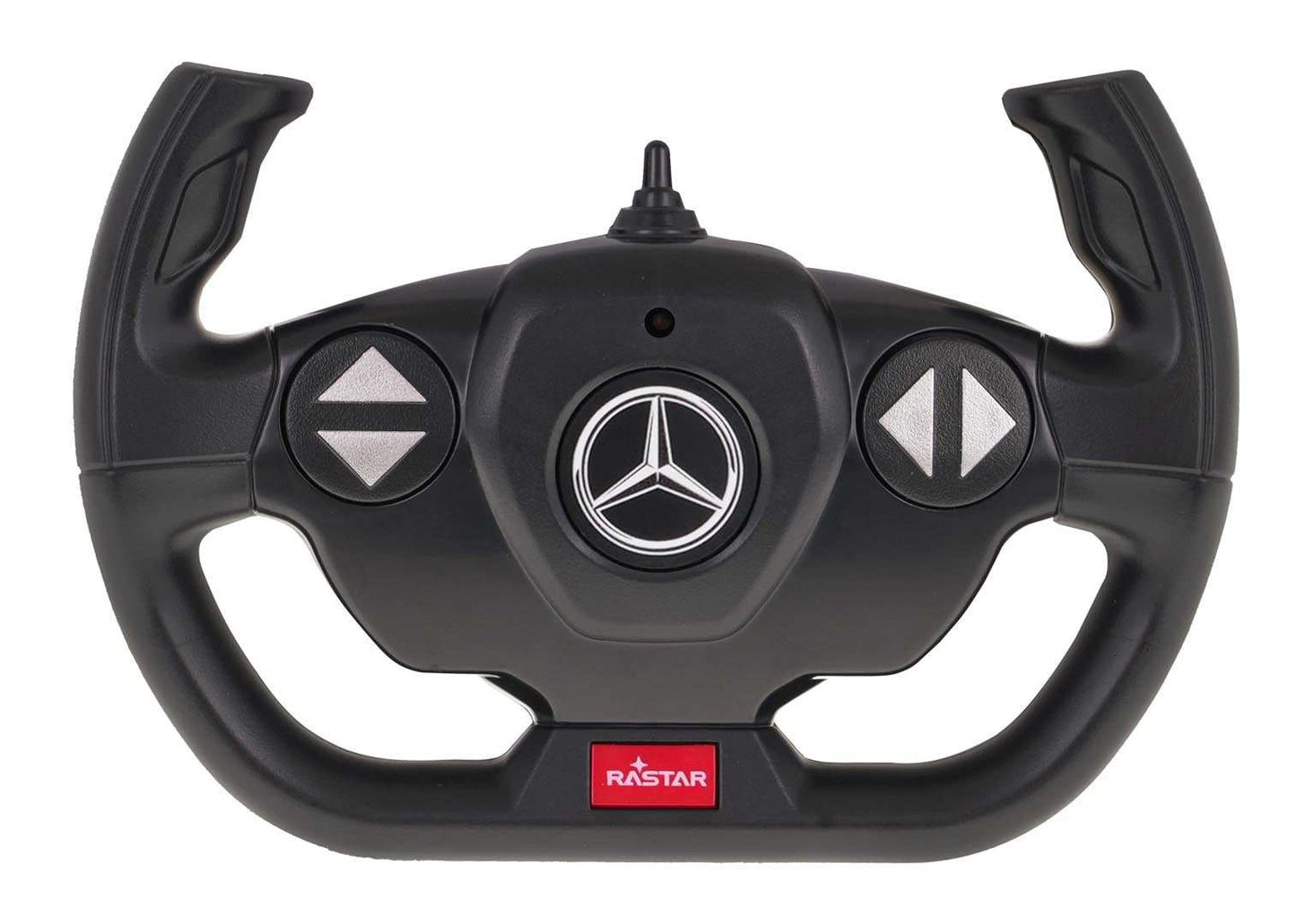 RASTAR Mercedes G63 RC car black remote control with steering wheel design and logo