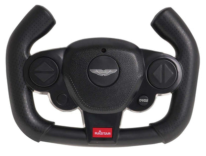 RASTAR Aston Martin Valkyrie RC Pro steering wheel controller in black with branded logo