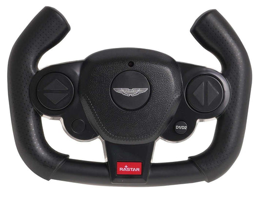 RASTAR Aston Martin Valkyrie RC Pro steering wheel controller in black with branded logo