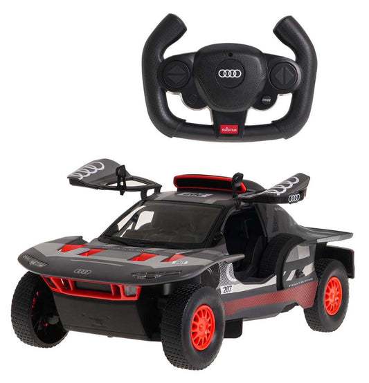 RASTAR Audi RS Q e-tron 1:14 scale remote control car with LED lights and opening doors