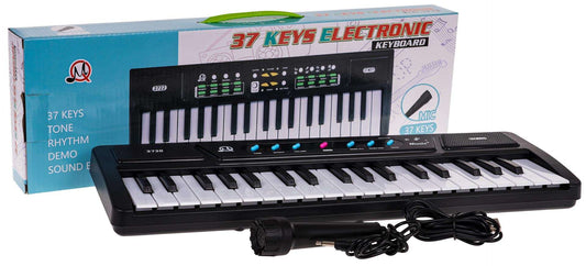Keyboard Muzyczny MQ 3720 dziecięcy z 37 klawiszami i mikrofonem do nauki muzyki i zabawy