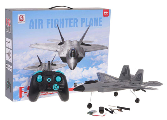 RAPTOR22 RC Samolot myśliwiec F-22 z pianki EPP z pilotem 2.4 GHz dla dorosłych i młodzieży