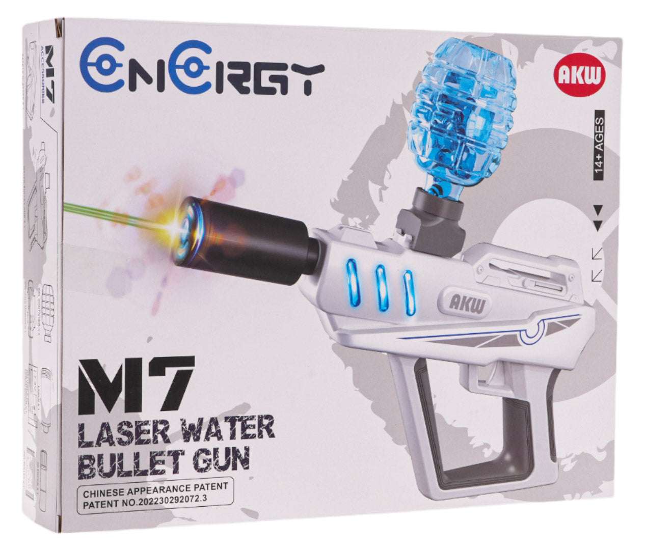 Pistolet na kulki wodne automatyczny dla dzieci od 14 lat z lekka, wytrzymała konstrukcją i precyzyjnym mechanizmem strzelania żelowymi kulkami.