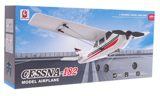 Samolot zdalnie sterowany CESSNA 182 model z pianki EPP dla dorosłych i młodzieży 14+ z LED i 6-osiowym żyroskopem