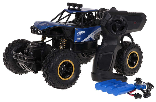 Monster Rock RC Crawler 1:16 niebieski model zdalnie sterowanego pojazdu terenowego dla dzieci