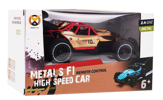 Metalowe Autko Racing 01 Złote RC wytrzymałe złote metalowe zdalnie sterowane auto wyścigowe dla dzieci 6+