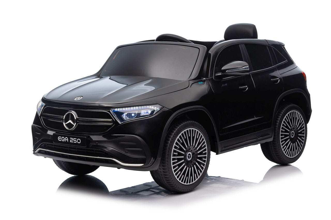 Mercedes EQA 250 czarny elektryczny pojazd dla dzieci z pilotem i LED