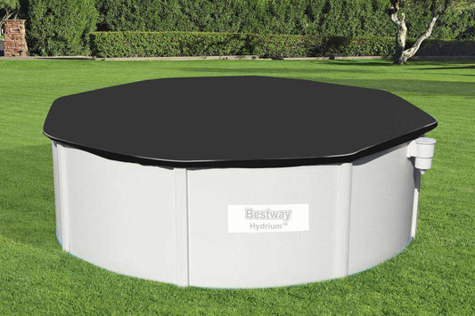 Pokrywa basenu 401 cm Hydrium Bestway czarna wytrzymała do basenów 12ft, chroni wodę i utrzymuje ciepło