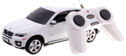 BMW X6 białe zdalnie sterowane auto RASTAR 1:24 RC SUV z realistycznymi detalami i gumowymi kołami